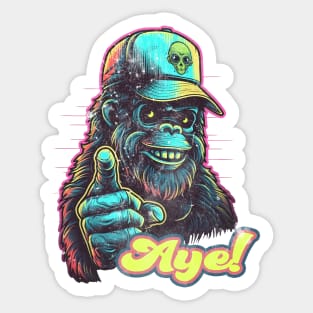 Ayeeee!!! its Bigfoot! Sticker